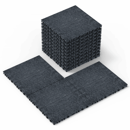 Ladrilhos para terraço tipo alcatifa, 12, 36 peças - sistema modular de encaixe DIY, instalação rápida e simples para pátios, alpendres, varandas, piscinas e jardins - cinzento Ladrilhos para terraço tipo alcatifa, 12, 36 peças - sistema modular de encaixe DIY, instalação rápida e simples para pátios, alpendres, varandas, piscinas e jardins - cinzento