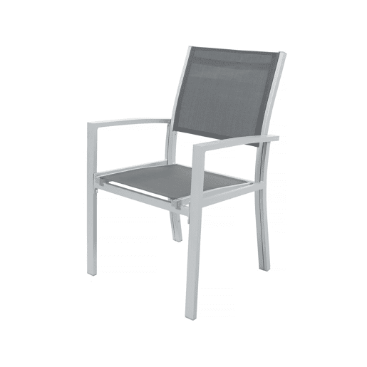 Conjunto de Mobiliário de Jardim Lagos - 200320 x 105 x 76 cm - 10 Cadeiras - Cinza Escuro
