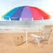 Aktive - Sombrilla de playa nylon y acero UV50 con funda Aktive - Sombrilla de playa nylon y acero UV50 con funda Multicolor
