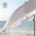 Aktive - Sombrilla de playa nylon y acero UV50 con funda Aktive - Sombrilla de playa nylon y acero UV50 con funda Gris