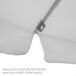 Aktive - Sombrilla de playa nylon y acero UV50 con funda Aktive - Sombrilla de playa nylon y acero UV50 con funda Gris
