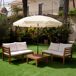 Aktive - Sombrilla circular UV50 elegante 200x200 Aktive - Sombrilla circular UV50 elegante 200x200 Crema