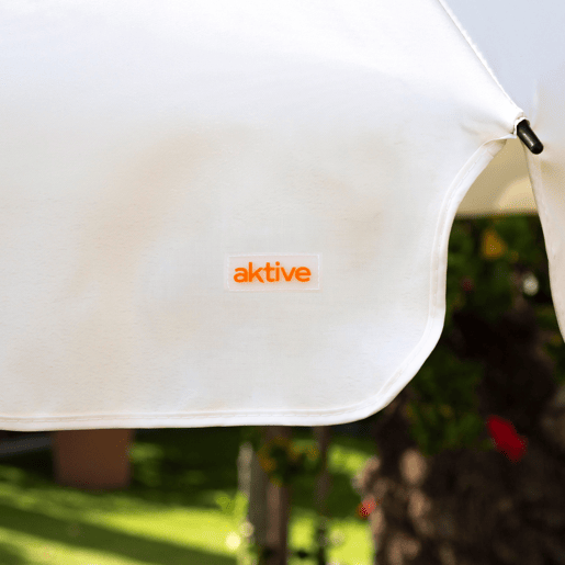 Aktive guarda-sol 200 cm branco creme com capa