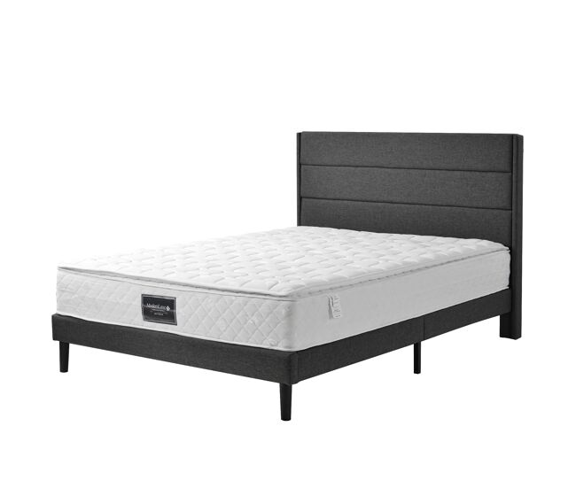 Cama individual 90x200cm - cabecero ajustable, cama con somier de metal, terciopelo, estructura moderna con almacenamiento - gris claro