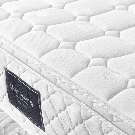 Cama estofada 140x200 - Cama funcional com iluminação LED e base hidráulica - Branco Cama estofada 140x200 - Cama funcional com iluminação LED e base hidráulica - Branco