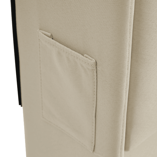 Cama de casal 140x200 - Cabeceira com arrumação, portas USB e tipo C, função LED 360, bege, linho