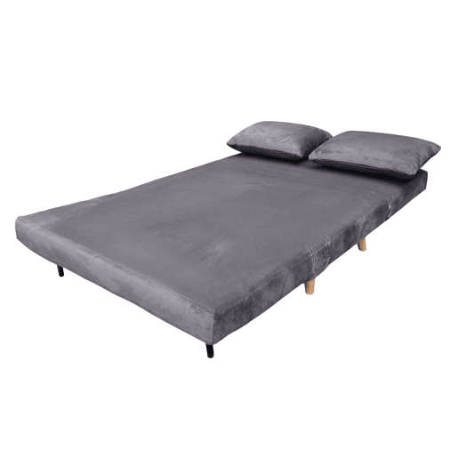 Sofá-cama Nordic Duo de 2 lugares, estilo futon, abertura click-clack, cinza escuro, 118 cm Sofá-cama Nordic Duo de 2 lugares, estilo futon, abertura click-clack, cinza escuro, 118 cm