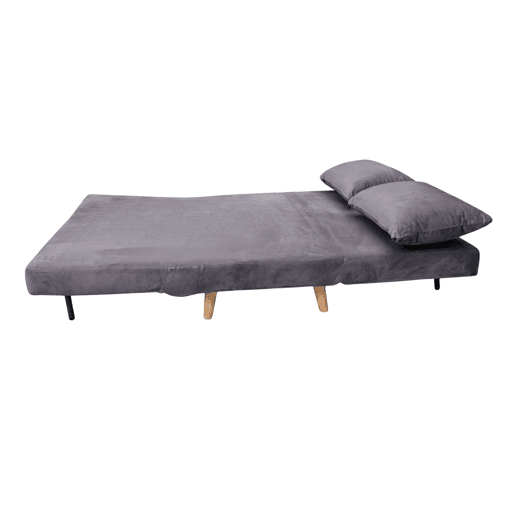 Sofá-cama Nordic Duo de 2 lugares, estilo futon, abertura click-clack, cinza escuro, 118 cm Sofá-cama Nordic Duo de 2 lugares, estilo futon, abertura click-clack, cinza escuro, 118 cm