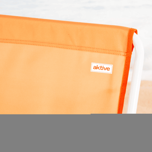 Pack 2 cadeiras de praia semifixas 44x40x81 cm laranja