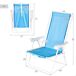 Aktive - Pack 2 sillas playa plegables respaldo fijo con mochila Aktive - Pack 2 sillas playa plegables respaldo fijo con mochila Azul