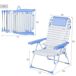 Aktive -Pack 2 sillas playa plegable aluminio 5 posiciones Aktive -Pack 2 sillas playa plegable aluminio 5 posiciones Azul Claro