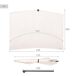 Aktive - Parasol pared rectangular UV50 100x150 Aktive - Parasol pared rectangular UV50 100x150 Blanco