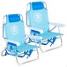Aktive - Pack 2 sillas playa plegable con mochila y bolsillo Aktive - Pack 2 sillas playa plegable con mochila y bolsillo Azul