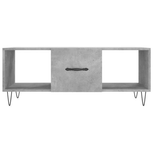 Mesa de Centro, Mesa baixa, 102x50x40 cm madeira processada cinza cimento Mesa de Centro, Mesa baixa, 102x50x40 cm madeira processada cinza cimento