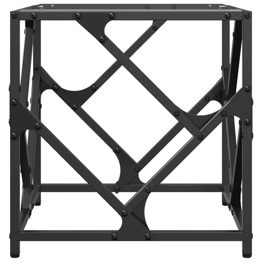Mesa de Centro, Mesa baixa, c topo em vidro transparente 40x40x41 cm aço Mesa de Centro, Mesa baixa, c topo em vidro transparente 40x40x41 cm aço