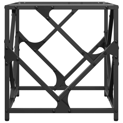 Mesa de Centro, Mesa baixa, c topo em vidro transparente 40x40x41 cm aço Mesa de Centro, Mesa baixa, c topo em vidro transparente 40x40x41 cm aço