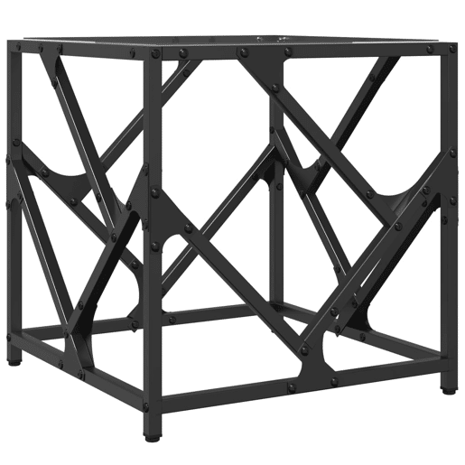 Mesa de Centro, Mesa baixa, c topo em vidro transparente 40x40x41 cm aço Mesa de Centro, Mesa baixa, c topo em vidro transparente 40x40x41 cm aço