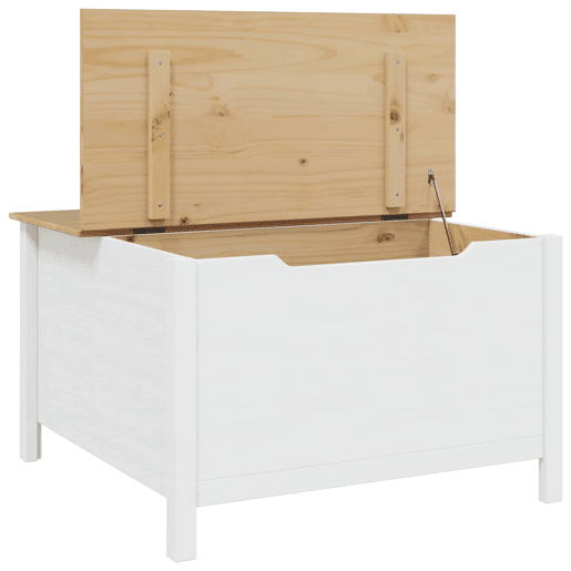 Mesa de Centro, Mesa baixa, HILL Branco e Marrom Mel 79.5 x 79.5 x 49 cm