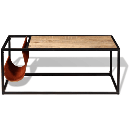 Mesa de Centro, Mesa baixa, c suporte de revistas pele genuĂna 110x50x45 cm Mesa de Centro, Mesa baixa, c suporte de revistas pele genuĂna 110x50x45 cm