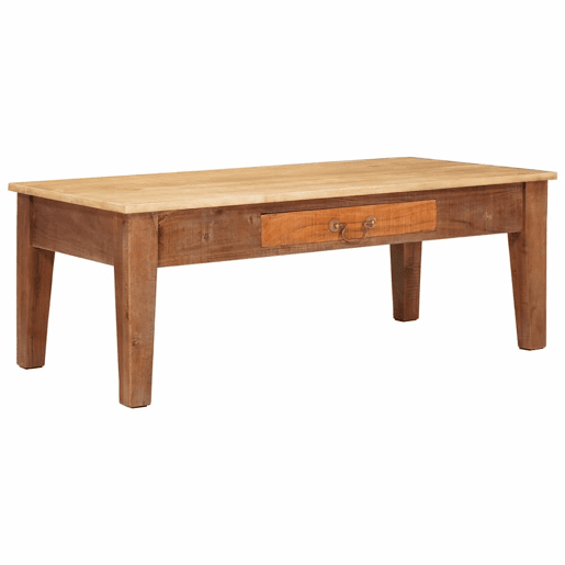 Mesa de Centro, Mesa baixa, com gaveta Castanho 110 x 55 x 40 cm Mesa de Centro, Mesa baixa, com gaveta Castanho 110 x 55 x 40 cm