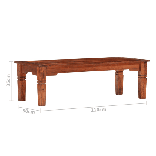 Mesa de Centro, Mesa baixa, 110x50x35 cm madeira de acácia maciça