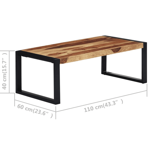 Mesa de Centro, Mesa baixa, 110x60x40 cm madeira de acácia maciça Mesa de Centro, Mesa baixa, 110x60x40 cm madeira de acácia maciça