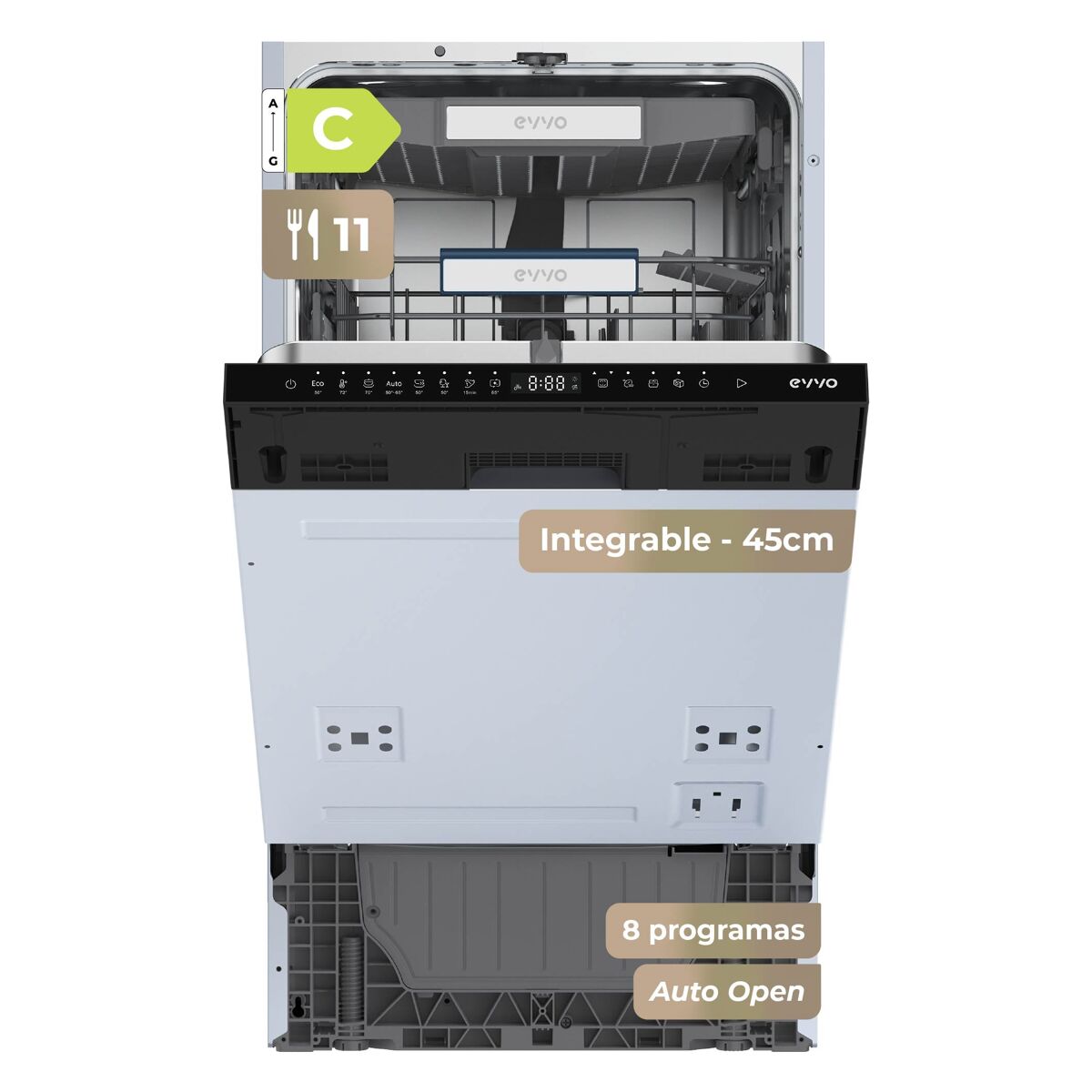 Lavavajillas integrable EVVO DI.4 Slim