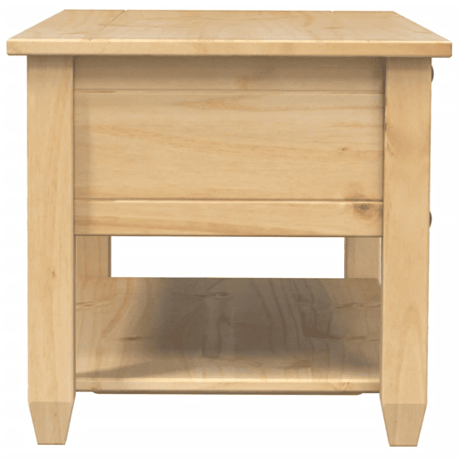 Mesa de Centro, Mesa baixa, com gavetas Corona 100x48x45 cm pinho maciço