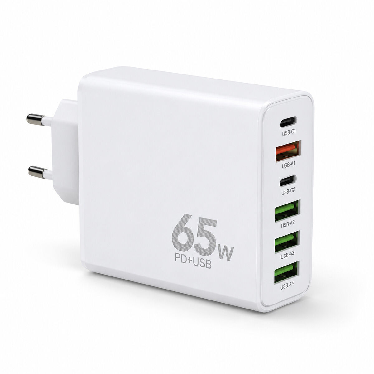 Cargador Klack Multipuerto con USB-C y USB-A