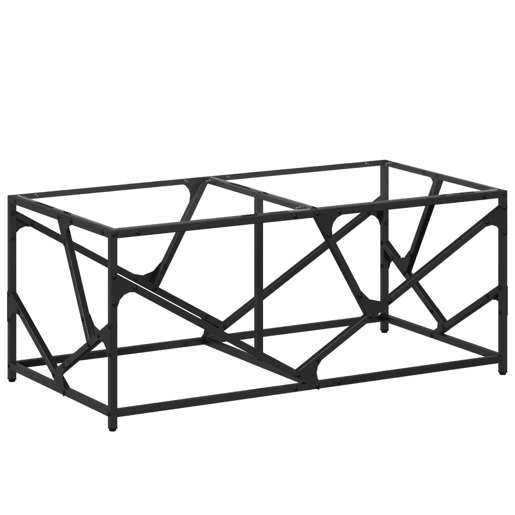 Mesa de Centro, Mesa baixa, c topo em vidro transparente 98,5x50x41 cm aço Mesa de Centro, Mesa baixa, c topo em vidro transparente 98,5x50x41 cm aço