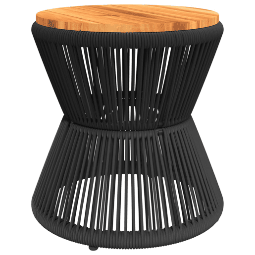 Mesa de Centro, Mesa baixa, com base de arame Ø 45x44 cm acácia maciça Mesa de Centro, Mesa baixa, com base de arame Ø 45x44 cm acácia maciça