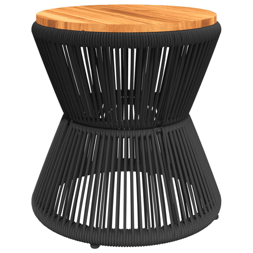 Mesa de Centro, Mesa baixa, com base de arame Ø 45x44 cm acácia maciça Mesa de Centro, Mesa baixa, com base de arame Ø 45x44 cm acácia maciça
