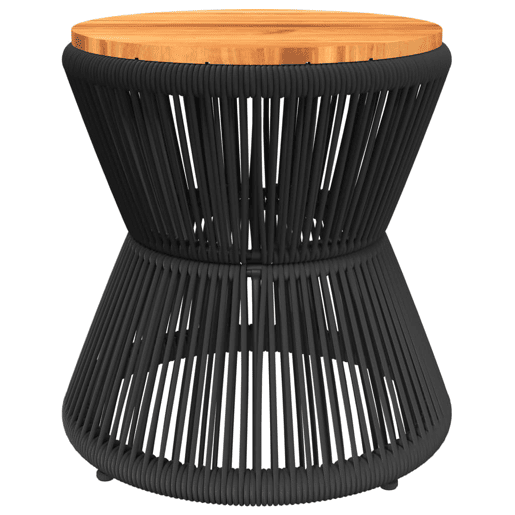 Mesa de Centro, Mesa baixa, com base de arame Ø 45x44 cm acácia maciça Mesa de Centro, Mesa baixa, com base de arame Ø 45x44 cm acácia maciça