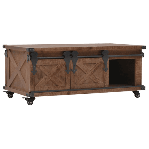 Mesa de Centro, Mesa baixa, em madeira de abeto maciça 91x51x38 cm castanho Mesa de Centro, Mesa baixa, em madeira de abeto maciça 91x51x38 cm castanho