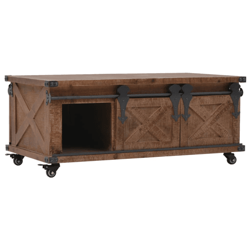 Mesa de Centro, Mesa baixa, em madeira de abeto maciça 91x51x38 cm castanho Mesa de Centro, Mesa baixa, em madeira de abeto maciça 91x51x38 cm castanho
