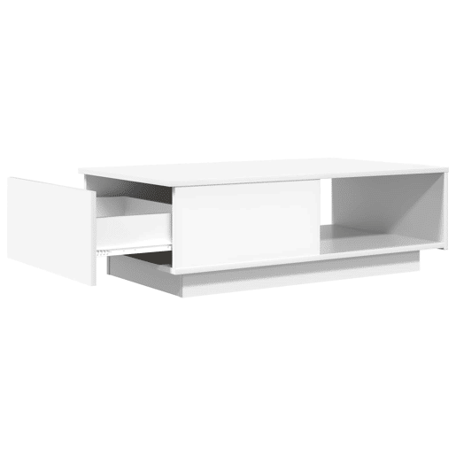 Mesa de Centro, Mesa baixa, Branco 95 x 55 x 31 cm Madeira processada Mesa de Centro, Mesa baixa, Branco 95 x 55 x 31 cm Madeira processada