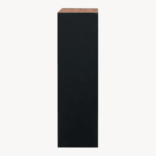 Estante Trond 3 compartimentos abertos 80x30x23 cm PretoEfeito nogueira en.casa