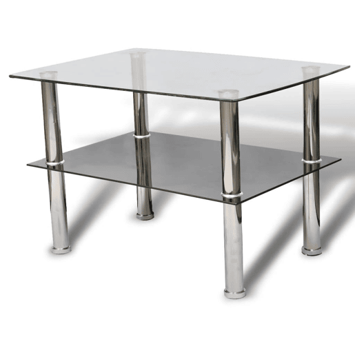 Mesa de Centro, Mesa baixa, em vidro, 2 camadas Mesa de Centro, Mesa baixa, em vidro, 2 camadas