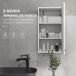 Armario de Pared MDF kleankin, hogar - baño Armario de Pared MDF kleankin, hogar - baño Blanco