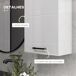 Armario de Pared MDF kleankin, hogar - baño Armario de Pared MDF kleankin, hogar - baño Blanco