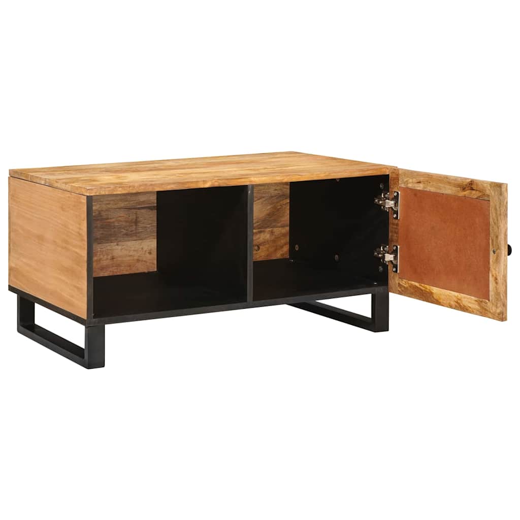 mesa de cafe - mesa de centro - mesa baja natural 80 x 50 x 40 cm madera de mango maciza