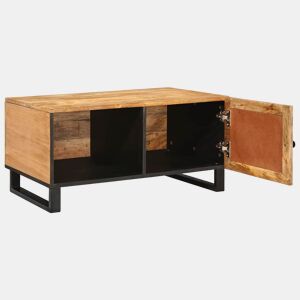 Mesa de Centro, Mesa baixa, Natural 80 x 50 x 40 cm Madeira de manga maciça