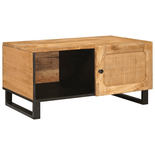 Mesa de Centro, Mesa baixa, Natural 80 x 50 x 40 cm Madeira de manga maciça Mesa de Centro, Mesa baixa, Natural 80 x 50 x 40 cm Madeira de manga maciça