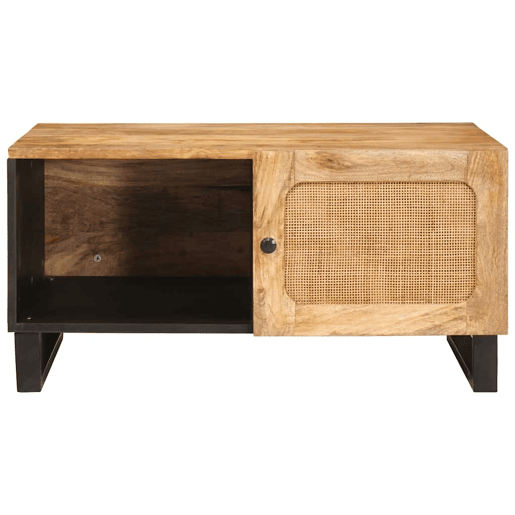Mesa de Centro, Mesa baixa, Natural 80 x 50 x 40 cm Madeira de manga maciça Mesa de Centro, Mesa baixa, Natural 80 x 50 x 40 cm Madeira de manga maciça