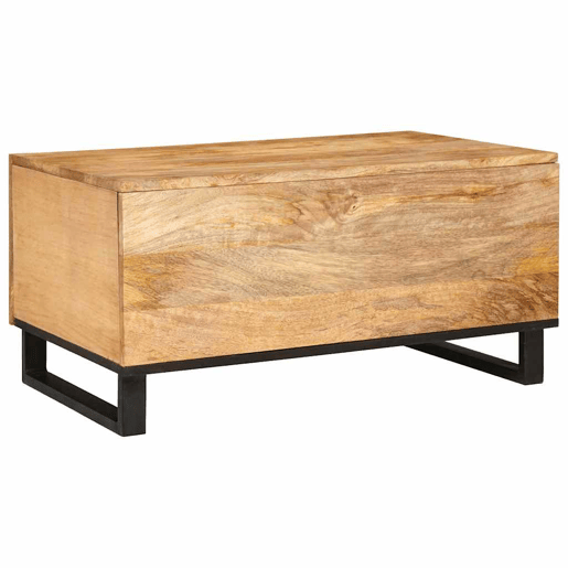 Mesa de Centro, Mesa baixa, Natural 80 x 50 x 40 cm Madeira de manga maciça Mesa de Centro, Mesa baixa, Natural 80 x 50 x 40 cm Madeira de manga maciça