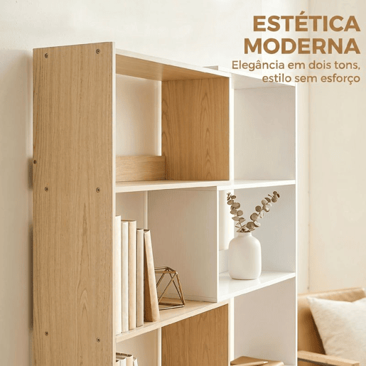 HOMCOM Estante Expansível 5 Níveis Estante para Livros Giratória 350° Largura Ajustável Convertível em L Reta ou Compacta para Sala Quarto Escritório 111,5x23,8x163,7 cm Madeira e Branco HOMCOM Estante Expansível 5 Níveis Estante para Livros Giratória 350° Largura Ajustável Convertível em L Reta ou Compacta para Sala Quarto Escritório 111,5x23,8x163,7 cm Madeira e Branco