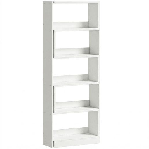 HOMCOM Estante Expansível 5 Níveis Estante para Livros Giratória 350° Largura Ajustável Convertível em L Reta ou Compacta para Sala Quarto Escritório 111,5x23,8x163,7 cm Branco HOMCOM Estante Expansível 5 Níveis Estante para Livros Giratória 350° Largura Ajustável Convertível em L Reta ou Compacta para Sala Quarto Escritório 111,5x23,8x163,7 cm Branco