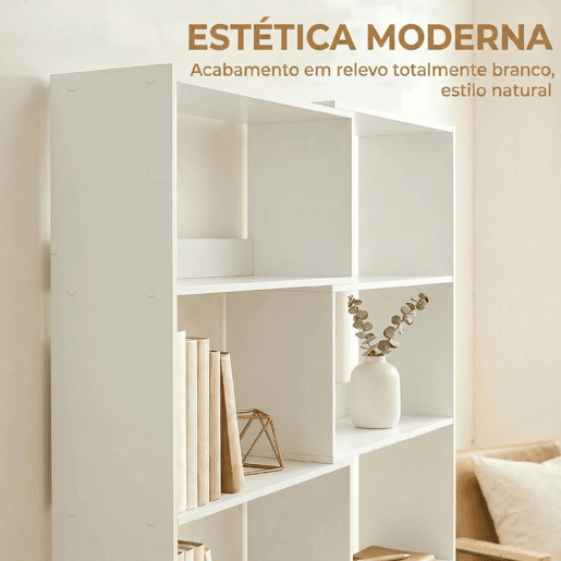 HOMCOM Estante Expansível 5 Níveis Estante para Livros Giratória 350° Largura Ajustável Convertível em L Reta ou Compacta para Sala Quarto Escritório 111,5x23,8x163,7 cm Branco HOMCOM Estante Expansível 5 Níveis Estante para Livros Giratória 350° Largura Ajustável Convertível em L Reta ou Compacta para Sala Quarto Escritório 111,5x23,8x163,7 cm Branco