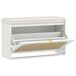 Banco Zapatero MDF, Lino Sintético HOMCOM Banco Zapatero MDF, Lino Sintético HOMCOM Blanco