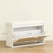 Banco Zapatero MDF, Lino Sintético HOMCOM Banco Zapatero MDF, Lino Sintético HOMCOM Blanco